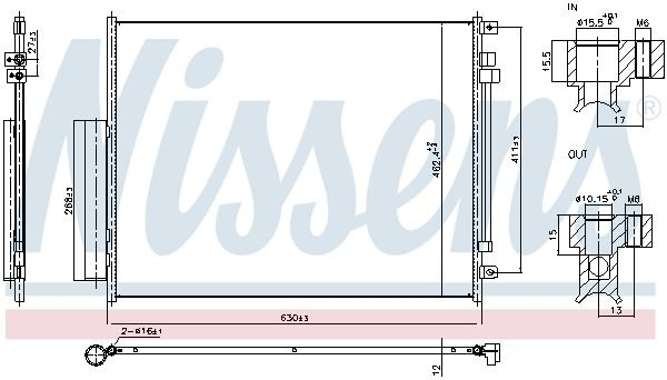 50555627 Fiat/Alfa/Lancia Chłodnica klimatyzacji