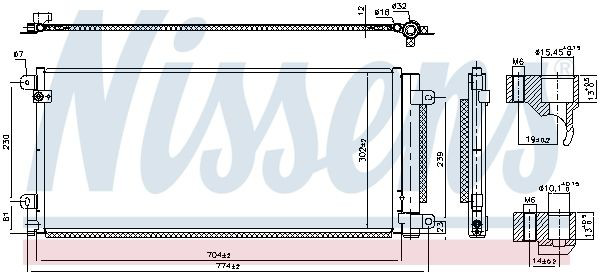 Chłodnica klimatyzacji Nissens 941224 cena, od 104,37 USD