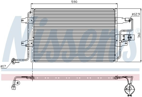 Chłodnica klimatyzacji Nissens 94310 cena, od 32,39 USD