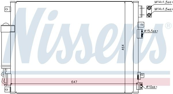 Chłodnica klimatyzacji Nissens 94874 cena, od 141,10 USD