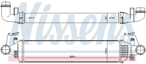 Chłodnica intercoolera Nissens 96334 cena, od 160,76 USD