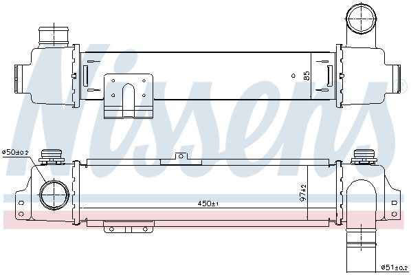 Chłodnica intercoolera Nissens 96384 cena, od 69,81 USD