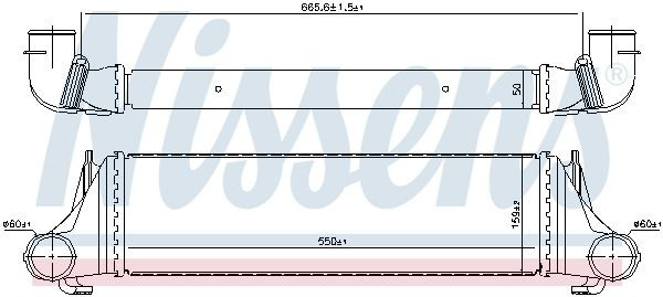 Chłodnica intercoolera Nissens 96388 cena, od 99,80 USD