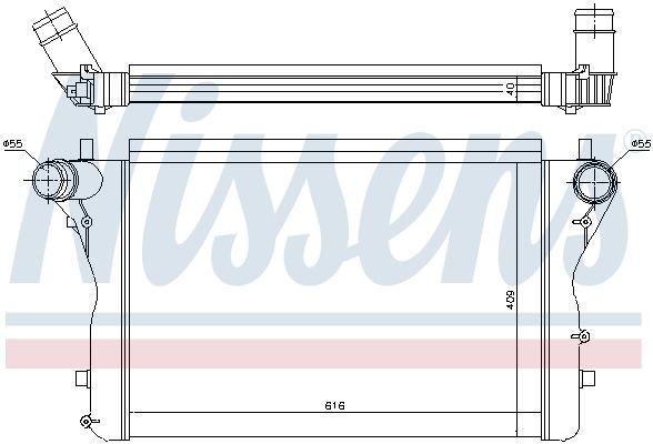 Chłodnica intercoolera Nissens 96420 cena, od 417,29 USD