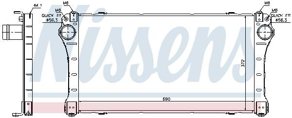 Chłodnica intercoolera Nissens 96564