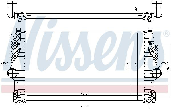 Chłodnica intercoolera Nissens 96755