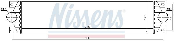 Chłodnica intercoolera Nissens 96767