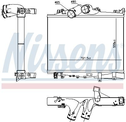 Chłodnica intercoolera Mercedes A9735010301 cena, od 610,03 USD