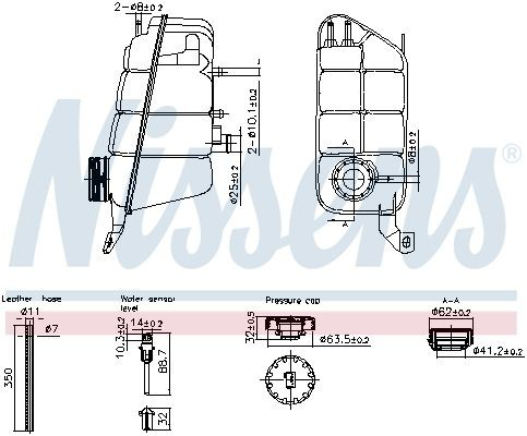 Zbiorniczek wyrównawczy układu chłodzenia Nissens 996271 cena, od 45,09 USD