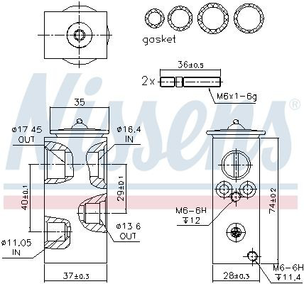 Zawór termostatyczny klimatyzacji Nissens 999292 cena, od 52,97 USD