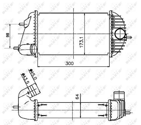 Chłodnica intercoolera do Suzuki Swift III RS