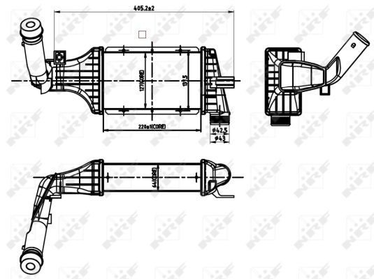 Chłodnica intercoolera Opel Astra G