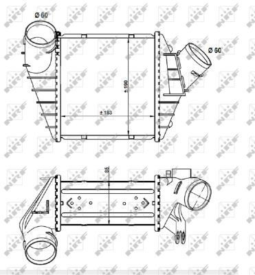 Do koszyka Chłodnica intercoolera Volkswagen Beetle  9C1, 1C1, 9G1
