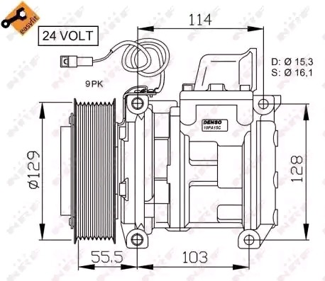 Sprężarka klimatyzacji Mercedes A541230101180 cena, od 357,95 USD