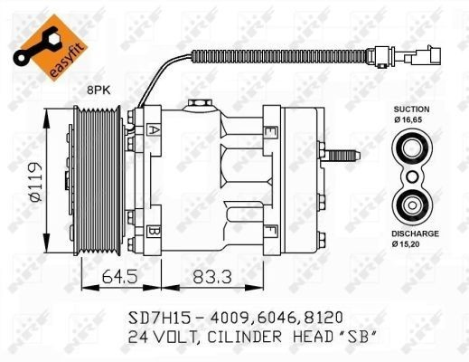 Sprężarka klimatyzacji Mazda 323 F VI hatchback (BJ) (1998 - 2003) cena, od 126,59 USD