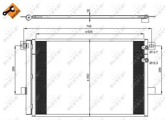 Chłodnica klimatyzacji Volkswagen AMAROK ulec poprawie (2HA, 2HB, S1B, S6B, S7A, S7B) (2010 - 2026) cena, od 134,71 USD