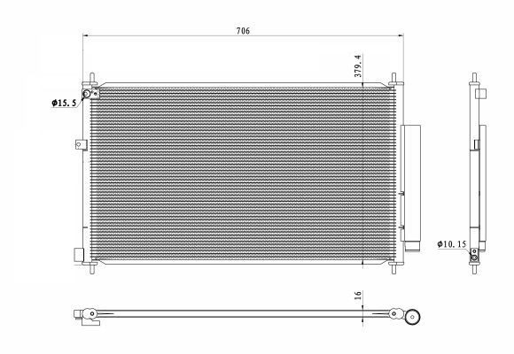 Chłodnica klimatyzacji NRF 350419 cena, od 111,23 USD