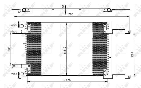 Chłodnica klimatyzacji NRF 35493 cena, od 95,19 USD