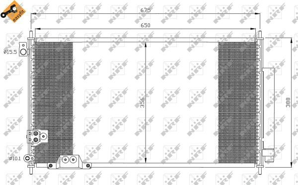 Chłodnica klimatyzacji NRF 35740 cena, od 109,44 USD