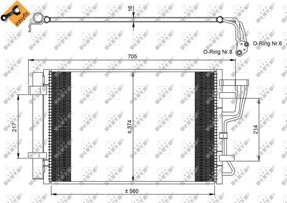 Chłodnica klimatyzacji NRF 35963 cena, od 106,39 USD