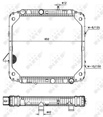Chłodnica silnika Mercedes Benz Truck TRUCK LK/LN2 ciężarówka z platformą/podwoziem (1984 - 1998) cena, od 258,24 USD