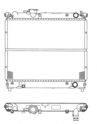 Do koszyka 17700A60A00 Suzuki Chłodnica silnika