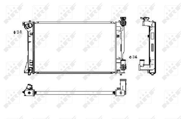 Chłodnica silnika NRF 53394 cena, od 150,53 USD