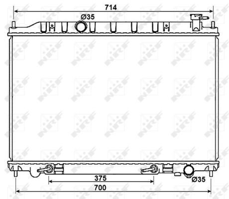 Chłodnica silnika Nissan Murano SUV (Z50) (2002 - 2007) cena, od 115,59 USD