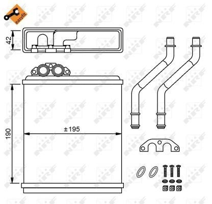 Chłodnica nagrzewnicy (ogrzewacza) Volvo 440 K hatchback (445) (1988 - 1996) cena, od 44,47 USD