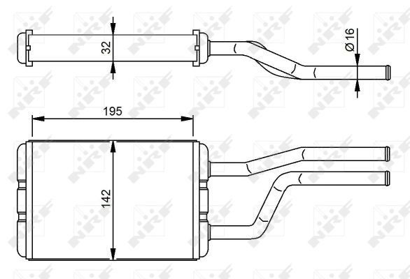 Chłodnica nagrzewnicy (ogrzewacza) Toyota Hiace IV autobus (H1, H2) (1995 - 2011) cena, od 79,71 USD