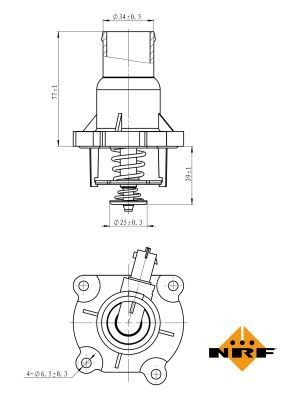 725033 NRF Termostat