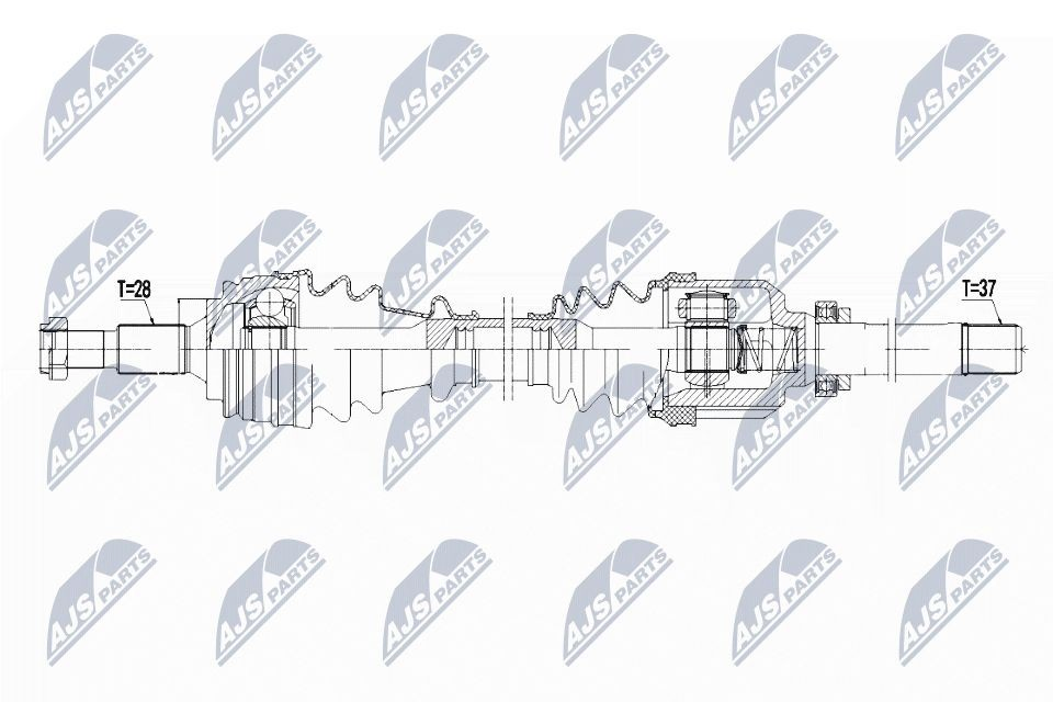 Półoś napędowa przednia prawa do Peugeot 508 II FB, FH, F3