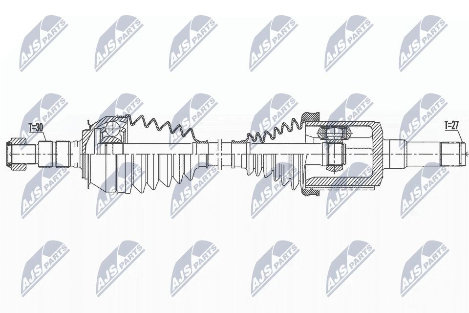 Półoś napędowa przednia prawa Chevrolet Orlando minivan (J309) (2010 - 2026) cena, od 136,85 USD