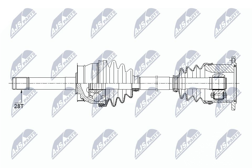 Półoś napędowa przednia Nissan Pathfinder SUV (R50) (1995 - 2004) cena, od 47,25 USD