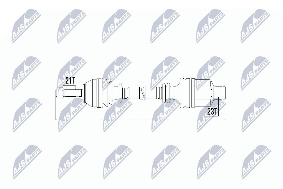 Półoś napędowa przednia prawa Polcar T49150SP cena, od 112,32 USD