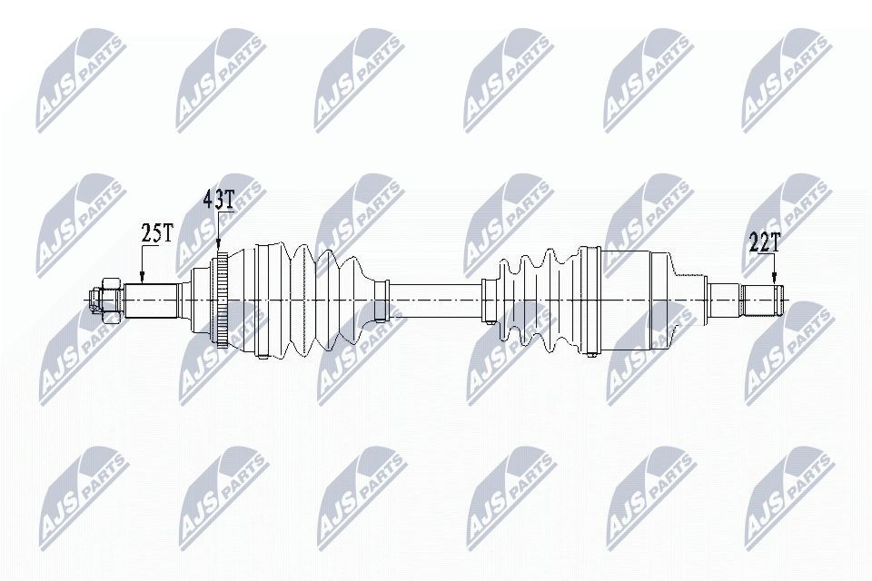 Półoś napędowa przednia lewa Suzuki Ignis II hatchback (FH) (2003 - 2026) cena, od 106,59 USD