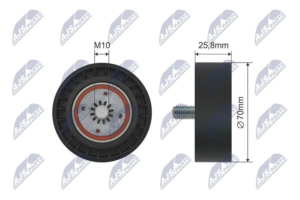 Rolka napinacza paska napędowego SsangYong Actyon SUV (2011 - 2026) cena, od 23,66 USD
