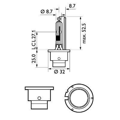 Do koszyka 85126WHV2S1 Philips Żarówka ksenonowa