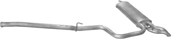 Tłumik, tylna część Mercedes E kombi (S210) (1996 - 2003) cena, od 122,42 USD