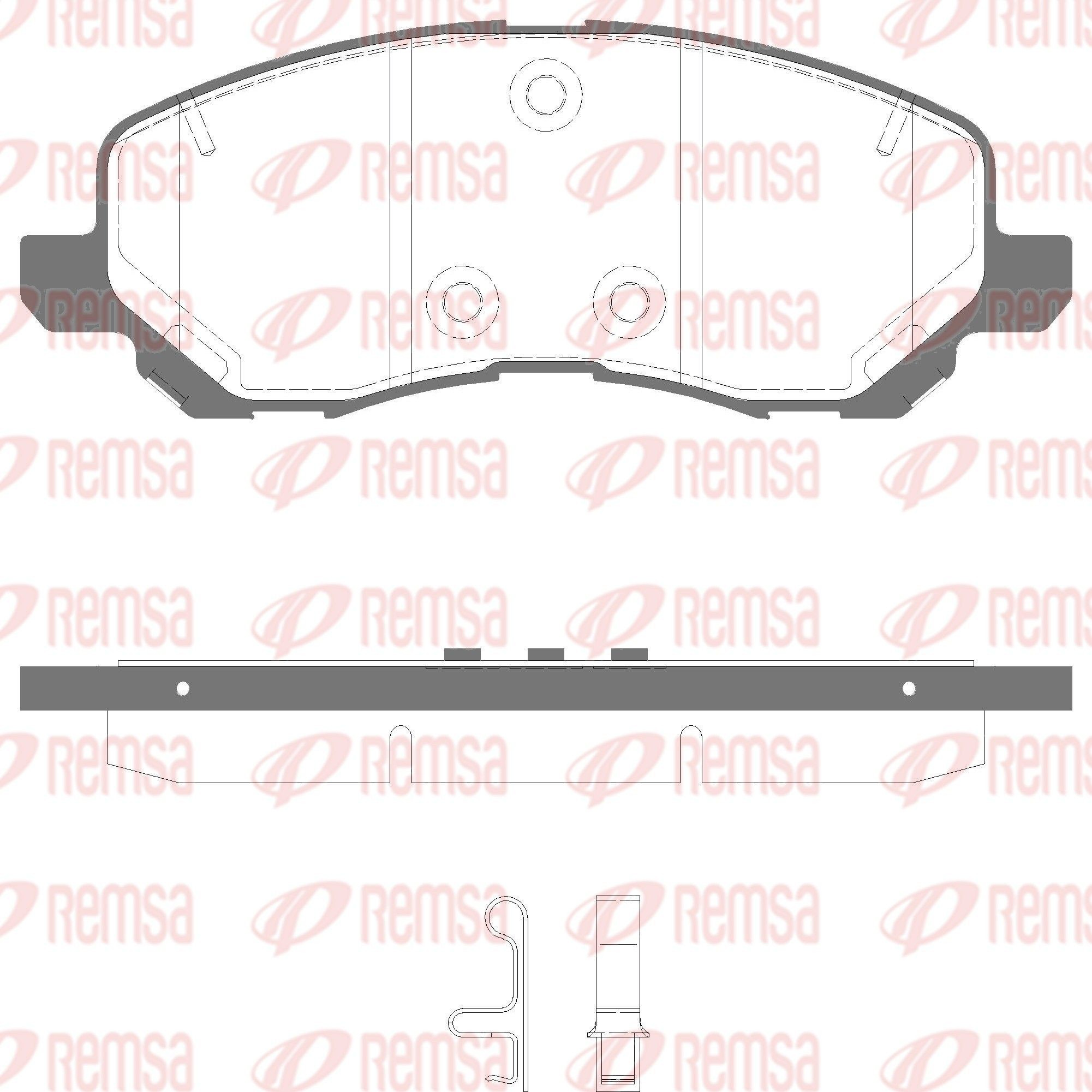 04383950 Chrysler Klocki hamulcowe przednie tarczowe