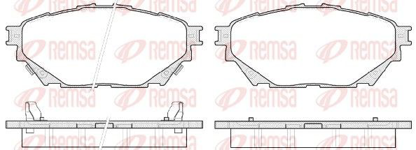 Klocki hamulcowe przednie tarczowe Mitsubishi ML224649 cena, od 98,99 USD