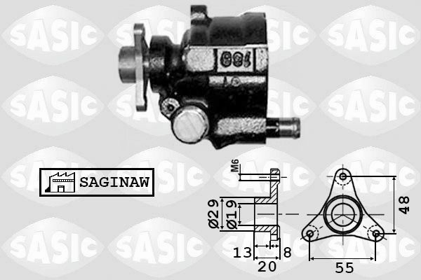 7074001 Sasic Pompa wspomagania hydraulicznego kierownicy