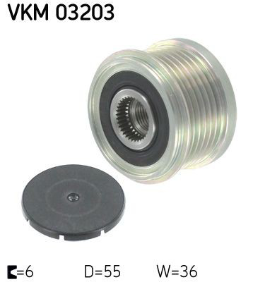 VKM03203 SKF Koło pasowe alternatora