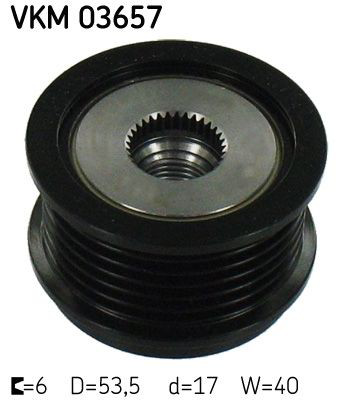 VKM03657 SKF Koło pasowe alternatora
