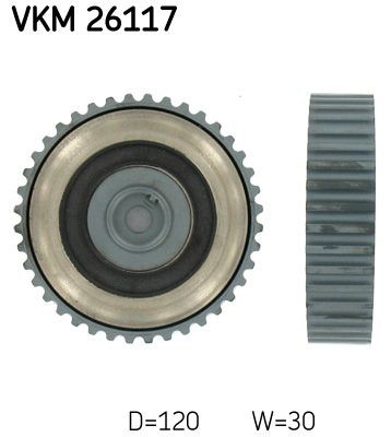 VKM26117 SKF Koło zębatewalcowe wałka rozrządu silnika