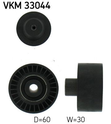 VKM33044 SKF Rolka prowadząca, kierunkowa paska napędowego