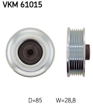 Rolka prowadząca, kierunkowa paska napędowego SKF VKM61015