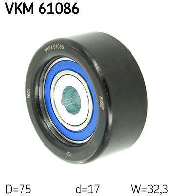 Rolka napinacza paska napędowego SKF VKM61086 cena, od 55,16 USD