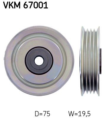 VKM67001 SKF Rolka napinacza paska napędowego