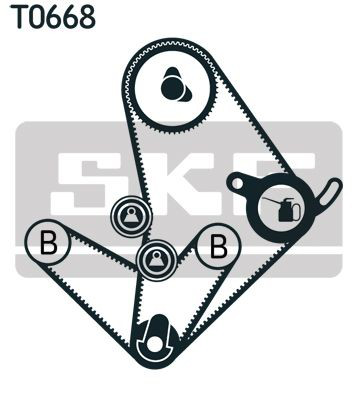 VKMA95014 SKF Pasek rozrządu, zestaw